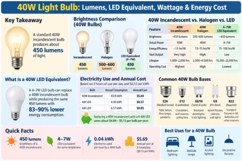 40W light bulb